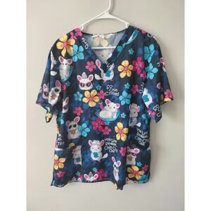 Chin Chillin' Lightweight Scrub Top size 2XL